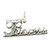 Princess sterling silver pendant - charm .925 princesses charms