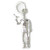 Robin hood sterling silver charm .925 Sherwood forest charms