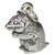 Hamster sterling silver charm .925 x 1 Pet Hamsters charms