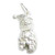 Father Christmas in a Chimney sterling silver charm .925 Santa charms