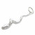 Serpent - Snake sterling silver charm .925 Serpents Snakes charms