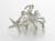Octopus and Starfish sterling silver charm .925 x 1 Octopi charms additional view