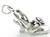 Open Toe Sandal sterling silver charm .925 x 1 Shoes Sandals charms image 6