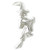 Witch on a broomstick large sterling silver charm .925 x 1 Witches charms