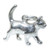 Pussy Cat sterling silver charm .925 Cats and Kittens charms A1