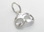 Theatre Mask TINY sterling silver charm .925 Masks charms additional view