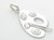 Artists paint pallet - brushes sterling silver charm .925 Art charms additional view