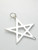 Pentagram sterling silver charm pendant .925 pentagrams charms additional view