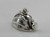 Miner Caver helmet with lamp sterling silver charm Caving Mining charms additional view