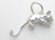 Rat - Mouse with a curled tail sterling silver charm .925 x 1 Rats Mice image 7