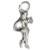Ice Skater sterling silver charm .925 Skating charms A1