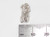 Kitten sterling silver charm .925 x 1 Kittens Cats charms side view