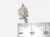 Kitten sterling silver charm .925 Kittens Cats charms detail