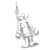 Olive Oyl sterlng silver charm .925 x 1 cartoon charms