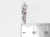Bouquet of Flowers sterling silver charm .925 Flower charms side view