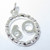 60th Birthday sterling silver charm pendant .925 x 1 Number 60 sixty Anniversary