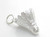 Shuttlecock sterling silver charm .925 x 1 Badminton charms Shuttle Cock additional view
