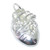 Anatomical Heart 2D sterling silver charm pendant .925 x 1 Medical Hearts charms A1