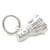 Shuttlecock SMALL sterling silver charm .925 x 1 Badminton Shuttle Cock