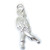 Zombie sterling silver charm .925 Halloween Undead Zombies charms A1 additional view