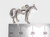 Arabian horse sterling silver charm .925 x 1 Arab Horses charms -76 size example