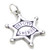 Deputy Sheriff Badge sterling silver charm .925 Sheriffs badges charms