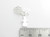 Snowman - Snowflakes sterlng silver charm .925 Winter Christmas charms detail