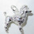 Poodle sterling silver dog charm .925 x 1 Dogs & Poodles charms C additional view