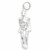 Skeleton sterling silver charm .925 x 1 Halloween Skeletons charms