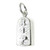 Gravestone R.I.P Sterling silver charm .925 Halloween & Graves charms extra view