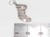 Christmas stocking sterling silver charm .925 Xmas charms detail
