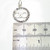 20th Birthday sterling silver charm .925 x 1 Birthdays charms for Twenty side view