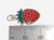 Strawberry sterling silver charm .925 x 1 Strawberries charms size example