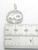 40th Birthday sterling silver charm pendant .925 Number 40 Anniversary detail