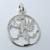 Dragon sterling silver 2D charm - pendant .925 x 1 Dragons charms & Pendants G additional view