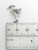 Heron sterling silver charm .925 Herons Birds charms detail