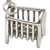 Cot with a baby sterling silver charm .925 Newborn babies charms