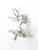 Fairy on Toadstool sterling silver charm .925 x 1 Mushroom Faries charms additional view