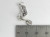 Chopper with Long Forks Motorcycle sterling silver charm .925 Biker detail
