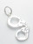 Handcuffs sterling silver charm .925 x 1 Hand Cuffs Law Police Restraints