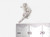 Gymnast sterling silver charm .925 Gymnastics charms detail