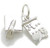 Mortar board with Diploma sterling silver charm .925 Graduation charms