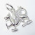 Dragon sterling silver 2D charm .925 x 1 Welsh Dragons charms F additional view