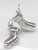 Socks sterling silver charm .925 Footware charms image 6
