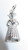 Welsh Lady sterling silver charm .925 Traditional Wales Female charms B alternate view