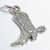 Cowboy boot sterling silver charm .925 x 1 Cowgirl boots charms E image 7