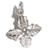 Holly sterling silver charm .925 Hollies Leaves Christmas charms