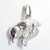 Pomeranian dog sterling silver charm .925 Poms Pom dogs charms A extra view