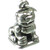 Foo Fu Dog sterling silver charm .925 Chinese Dogs charms