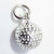 Golf Ball sterling silver charm .925 x 1 Golfer Golfing Balls charms A1 additional view